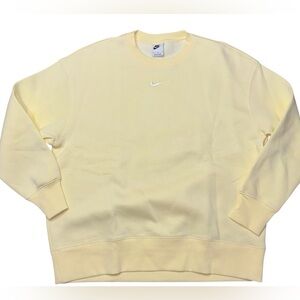 Nike Center Check Yellow Crewneck Size M